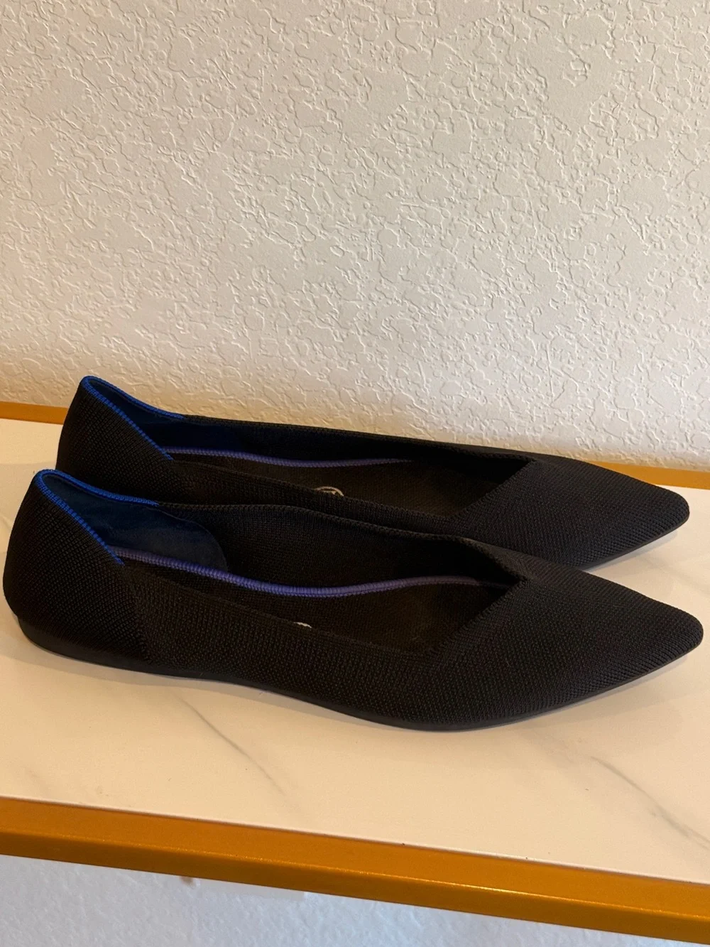 Rothy's Women's Black Pointed Knit Flats